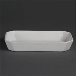 Image of Olympia Whiteware Rectangular Hors d&#039;Oeuvre Dishes 235x 122mm (6 pack)