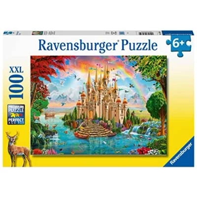 Image of Ravensburger Fairy Castle 100 Piece Jigsaw Puzzle for Kids Age 6 Years Up
