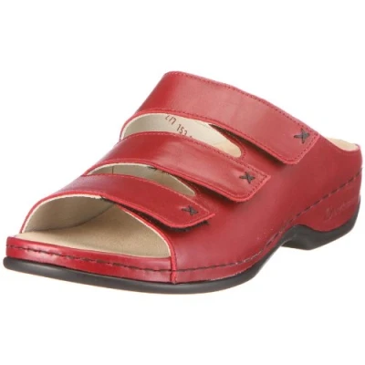 Image of Berkemann Women&#039;s Melbourne Franziska 1007 Clogs &amp; Mules Red EU 38