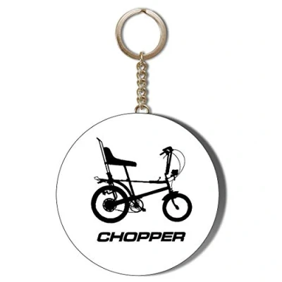 Image of Gift Insanity RALEIGH CHOPPER BLACK 58mm CHAIN KEYRING BOTTLE OPENER