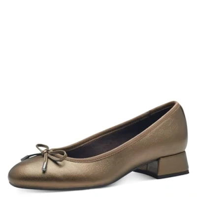 Image of MARCO TOZZI Women&#039;s Court Shoes 2 22208 43 Pump, Dark Gold, 6.5 UK