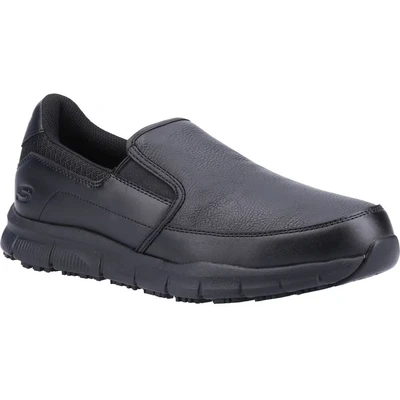 Image of Skechers Men&#039;s NAMPA Groton Loafer, Black Synthetic/Pu, 12 UK