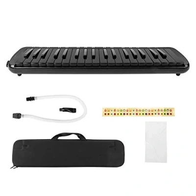 Image of Melodica 37 Key, Melodicas Piano Blowpipe Musical Instrument(black) Wind Instrument