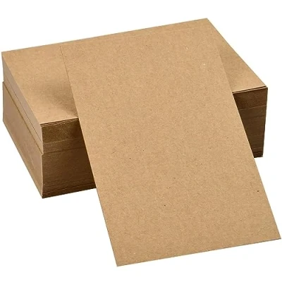 Image of PALUDO 100 Sheets A6 Blank Postcards 15 X 10CM, 350gsm Brown Kraft Paper Card Postcard Cardstock Art Crafting Thick Double Sided Available