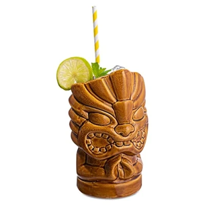 Image of bar@drinkstuff Tiki Hands Mug 27.5oz / 780ml Novelty Ceramic Hawaiian Themed Cup for Cocktails and Luau Parties