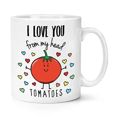 Image of I Love You from My Head Tomatoes 10oz Mug Cup