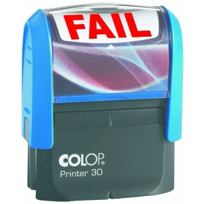 Image of COLOP Printer 30 Fail Word Stamp Red