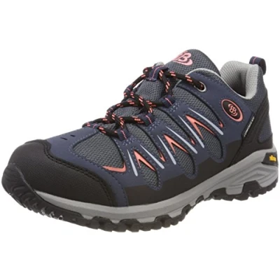 Image of Bruetting Women&#039;s Expedition Nordic Walking Shoes, Blue Marine Schwarz Lachs Lachs, 3 UK