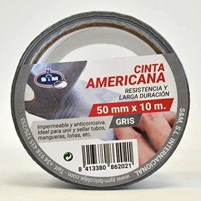 Image of S&amp;M Duct Tape Grey 50 mm x 10 m SANEAPLAST Insulating Metre Roll