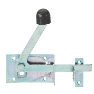 Image of Gah Alberts 210397 Garden Gate Latch for Narrow Timber Frames Yellow Galvanised