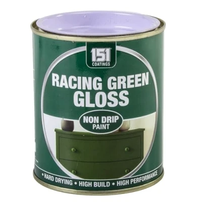 Image of SuperGift.com 300ml Non Drip Paint Tin Exterior Interior Hard Drying Performance (Racing Green Gloss)