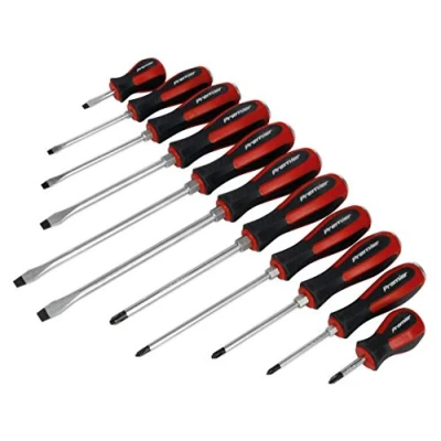 Image of Sealey Premier Screwdriver Set 11pc Hammer Thru