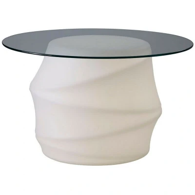 Image of Bambu Table 2 Light E27 Outdoor IP65, Opal White/Clear Glass