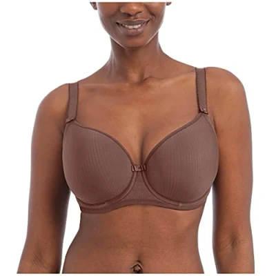 Image of Freya Women&#039;s Idol Underwire Molded T Shirt Bra, Coffee Roast, 32DD