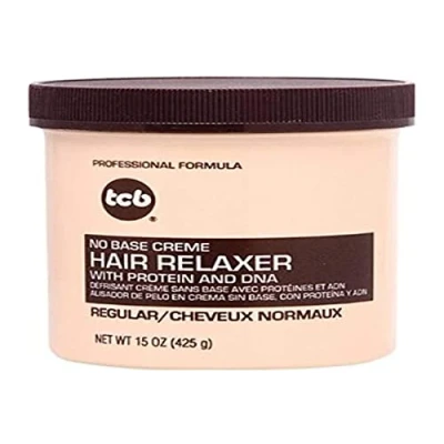 Image of TCB Professional No Base Creme Hair Relaxer Regular Strength 25% extra free 18.75oz