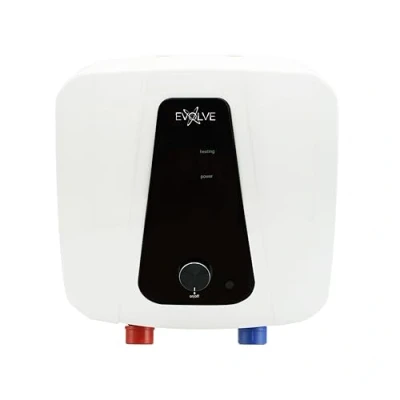 Image of EVOLVE 10 Liters Above Sink Electric Water Heater, 2 Years Warranty, 2kW Control Unit, B Class ErP Rating, Equipped with UK Plug, overheat Protection and Thermal Cut Triple Safety Device.