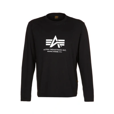 Image of Alpha Industries Long sleeved top, Men&#039;s, Size: XL, Black