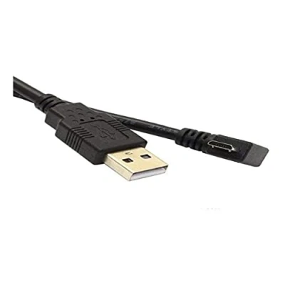 Image of System S 5m Micro USB Cable Connector 90 Angle Right Angled to Type A
