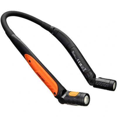 Image of Portwest USB Rechargeable LED Neck Light Black/Orange