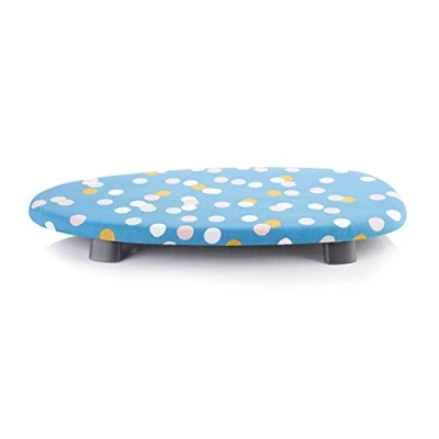 Image of Minky Thermalite Table Top Board (70 x 34cm) light weight Compact Flat Folding Steam Iron Table, Ideal for Apartments &amp; Caravans, Black