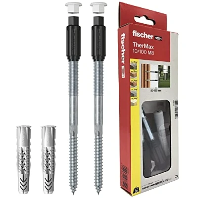 Image of Fischer Thermax 10/100 M8 Fixing Anchors on Insulating Coat Max 100 mm, 2 pcs