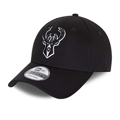 Image of New Era Milwaukee Bucks 9forty Snapback Cap Verstellbar Kappe Black Base Schwarz One Size