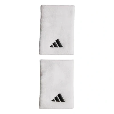 Image of adidas Unisex Tennis Wristband Large, White/White/Black, M