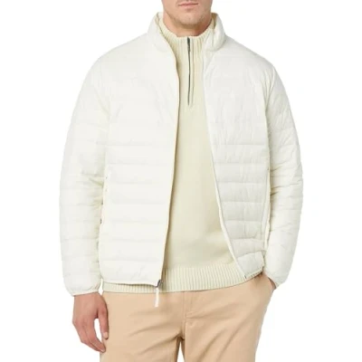 Image of Amazon Essentials Men&#039;s Packable Lightweight Water Resistant Puffer Jacket (Available in Big &amp; Tall), Light Beige, XL