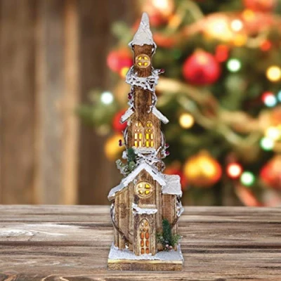 Image of Christmas Workshop 75cm Snow Tipped Wooden House