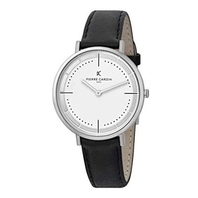 Image of Pierre Cardin Men Analogue Quartz Watch with Leather Strap CPI.2016