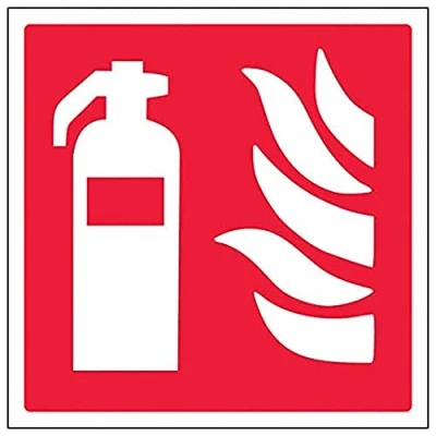 Image of V Safety Eco Friendly Fire Equipment Extinguisher Logo 100 X 100mm