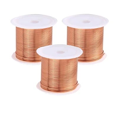 Image of SKYPRO 3 Spool Coils Magnet Wire Enameled Copper Winding Natural Temperature Rating Widely Used for Transformers Inductors 0.8mmx10m