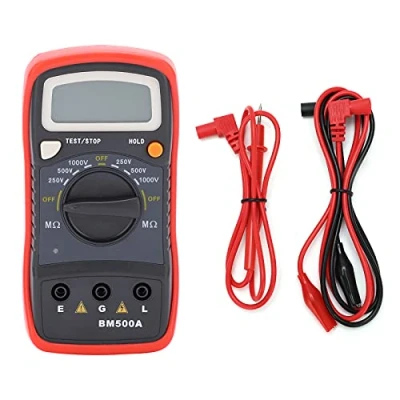 Image of Digital Insulation Resistance Tester BM500A 1000V 1999MΩ LCD Display Megohmmeter Electronic for Maintenance