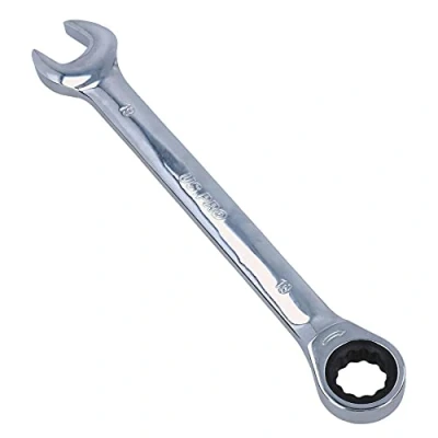 Image of AB Tools US Pro 19mm Metric MM Combination Gear Ratchet Spanner Wrench 72 Teeth