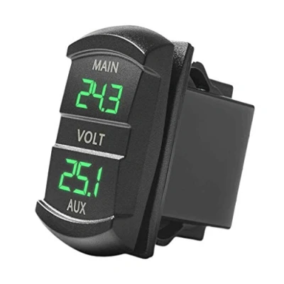 Image of BIlinli Dual Voltmeter Voltage Battery Monitor LED Display Indicator 12V 24V Car Boat Meter tester