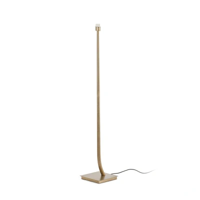 Image of Rem 1 Light Floor Lamp Antique Gold Shade Not Included, E27
