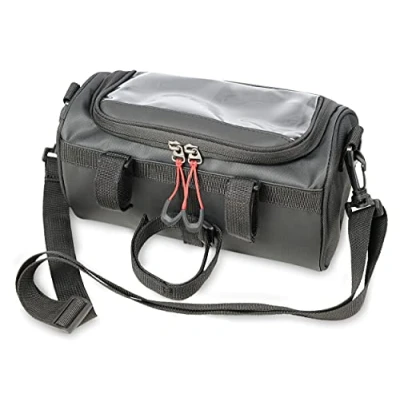 Image of TROIKA Unisex Adult Bike Bag Bicycle Bag, Black, 24 cm