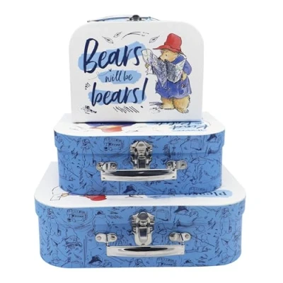 Image of Robert Frederick Paddington Children&#039;s Triple Carry Case Set 3 Sizes, Aluminium, Multicoloured