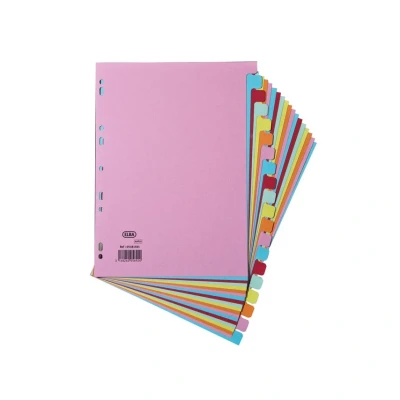 Image of Elba A4 20 Part Assorted Card Divider