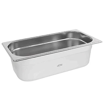 Image of eZone 6x Gastronorm 1/3 Third Stainless Steel Bain Marie Food Container Pot Pan 100mm