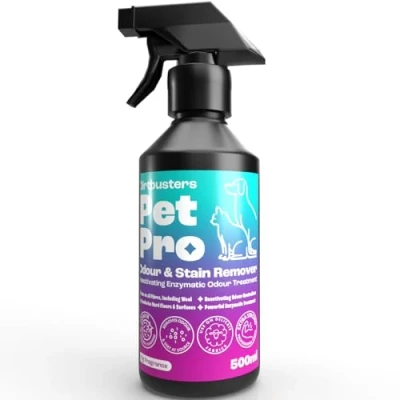 Image of Dirtbusters Pet Pro Stain And Odour Eliminator Spray, Powerful Dog &amp; Cat Urine Enzyme Cleaner, Use To Clean Remover, For Carpet, Fabric Upholstery, Fig (500ml)