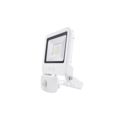 Image of Ovia 30W LED Floodlight With PIR IP44 4000K White