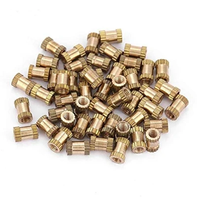 Image of M2.5 Thread Brass Knurled Threaded Insert Embedment Nuts Assortment Kit(M2.5 * 6 3.5（50pcs）)