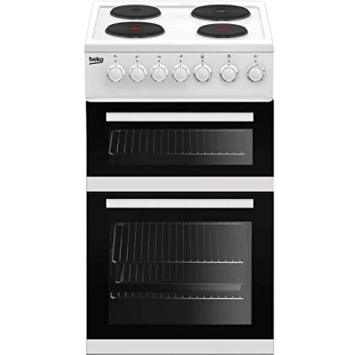 Image of Beko EDP503W Freestanding 50cm Double Oven Electric Cooker With Sealed Plate Hob White