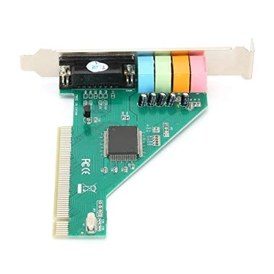 Image of Annadue PCI Sound Card, Channel 4.1 Internal 24 Bit Stereo HRTF 3D Effect, with Optical Disc, for Win98 Win2000 XP NT Signal Voltage