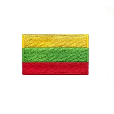 Image of Lithuania National Country Flag Iron Sew on Embroidered Patch