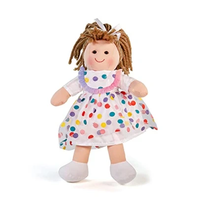 Image of Bigjigs Toys, Phoebe Doll (25cm), Toddler Doll, Rag Soft Dolls, Toys For 1 Year Old Girls, Baby Dolls