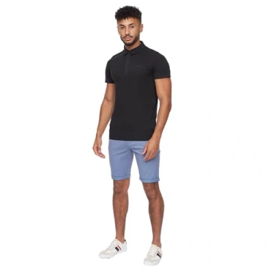 Image of Crosshatch Mens Slim Fit Chino Cotton Summer Casual Shorts(32W/Pale Blue)