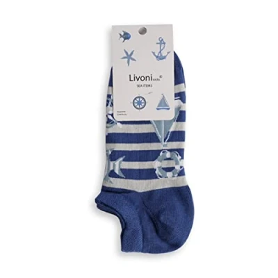 Image of Livoni Sea Items Low Socks 39 42, Multi Coloured, M