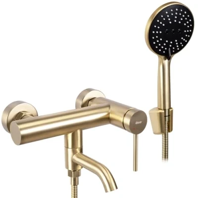 Image of REA Brushed Gold Bathroom tap for Bath Clif B4242